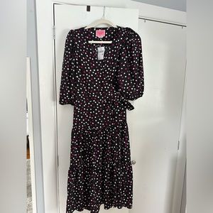Kate Spade polka dot wrap dress